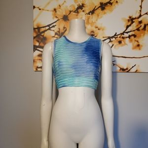 Tik tok scrunchy athletic shirt open back